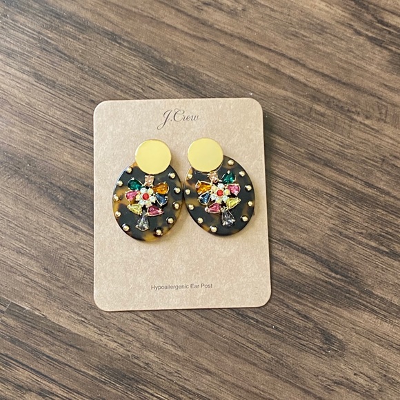 J.crew Lucite and crystal shield earring - Picture 4 of 9